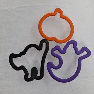 Halloween Cookie Cutters Pumpkin Black Cat Ghost 3 Piece-